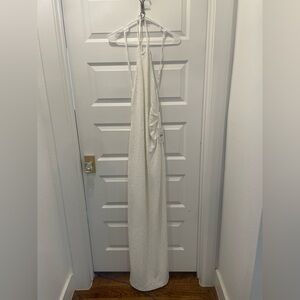 Ronny Kobo white sequin dress NWT